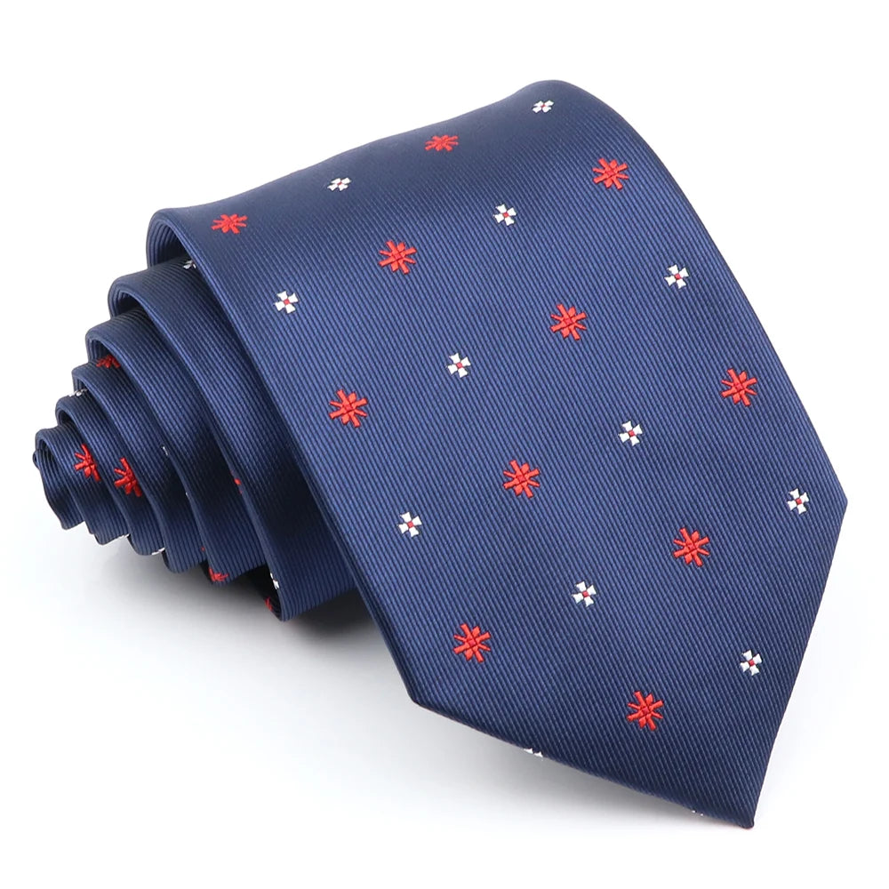 Cravate formelle pour homme, rayée, bleu et gris, 8 cm de large, cadeau pour homme, bureau, mariage, fête, accessoires pour homme, usage quotidien