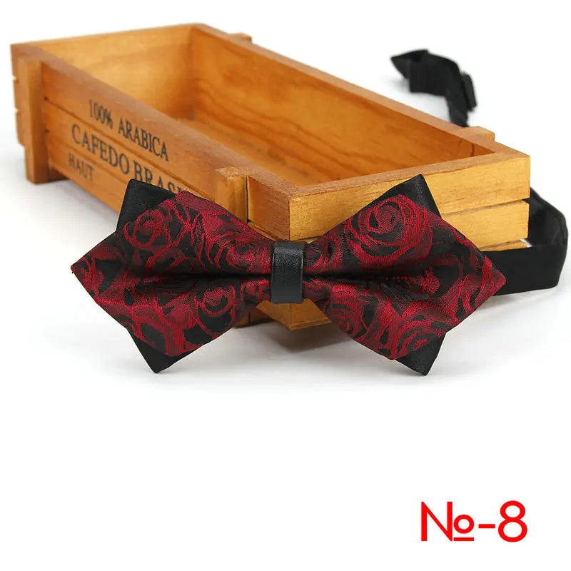 Nœud papillon tendance pour homme, accessoire de fête, mariage, pour garçons et filles, à carreaux, rouge et noir, vente en gros