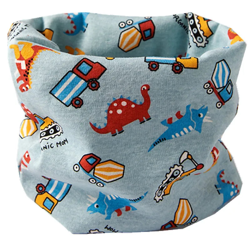 Écharpe en coton pour enfants, nouvelle collection automne-hiver, écharpe pour enfants, garçons et filles, col chaud, anneau magique