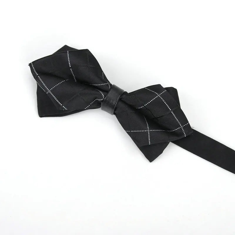 Nœud papillon tendance pour homme, accessoire de fête, mariage, pour garçons et filles, à carreaux, rouge et noir, vente en gros