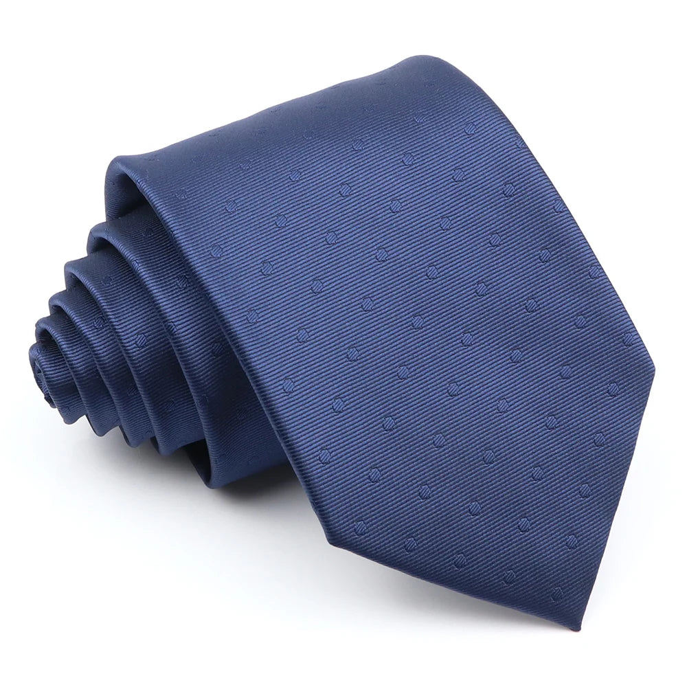 Cravate formelle pour homme, rayée, bleu et gris, 8 cm de large, cadeau pour homme, bureau, mariage, fête, accessoires pour homme, usage quotidien