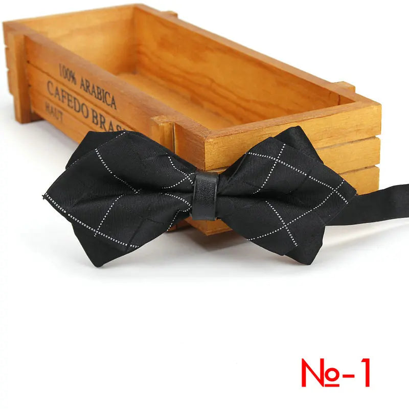 Nœud papillon tendance pour homme, accessoire de fête, mariage, pour garçons et filles, à carreaux, rouge et noir, vente en gros