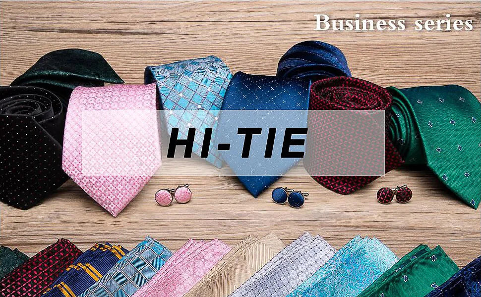 Corbata de boda de seda Hi-Tie en color champán marfil con diseño floral para hombre, pañuelo de calidad, gemelos, corbata de moda, envío directo para negocios.
