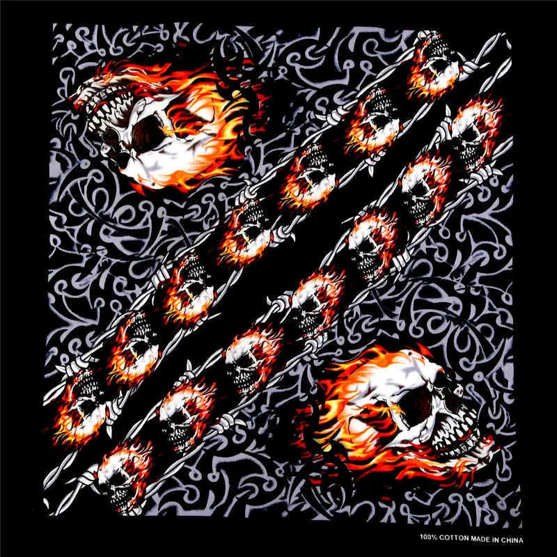 Totenkopf-Wanderschals, Baumwolle, Hip-Hop-Bandana, Ghost Parkour, Halstuch, Radfahren, Bicman, Sturmhaube, Rapper, B-Boy, Kopfbedeckung, BMX-Stirnband