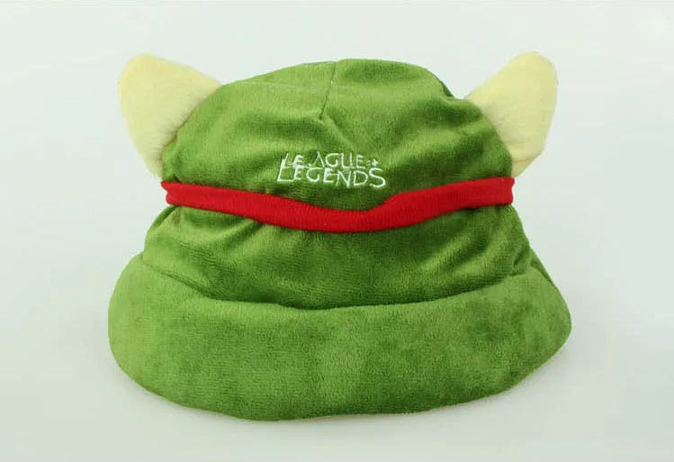 2021 High Quality Warm Hat Game LOL Swift Scout Teemo Cosplay Hat High Quality Plush Cute Teemo Cap Cosplay Props Beanies