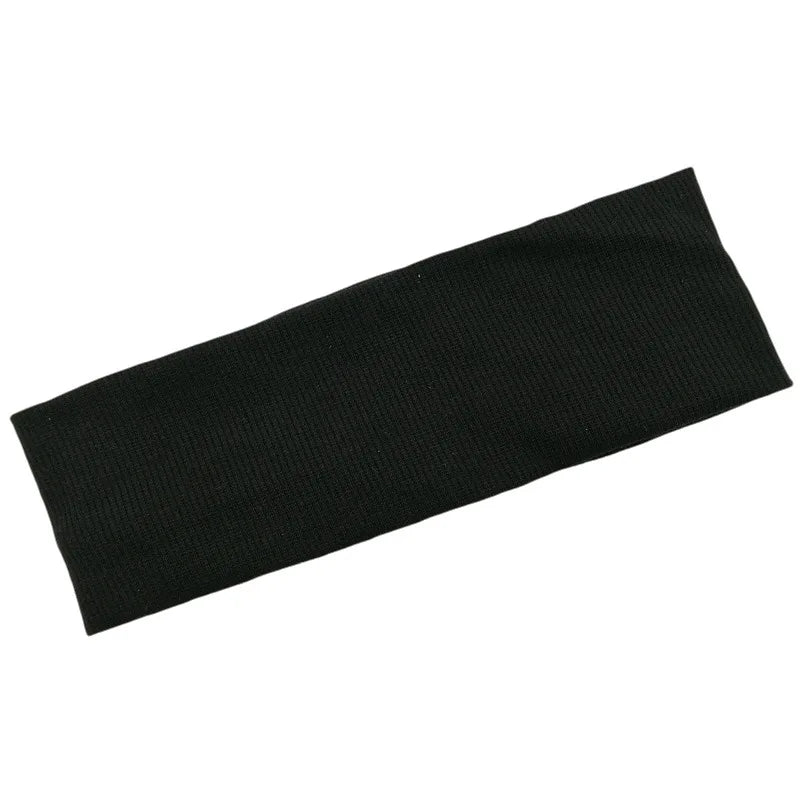 New Solid Knitted Headband for Women Girls Autumn Winter Sport Yoga Sweat Uptake Headwear Elastic Hairbands Hair Accessories