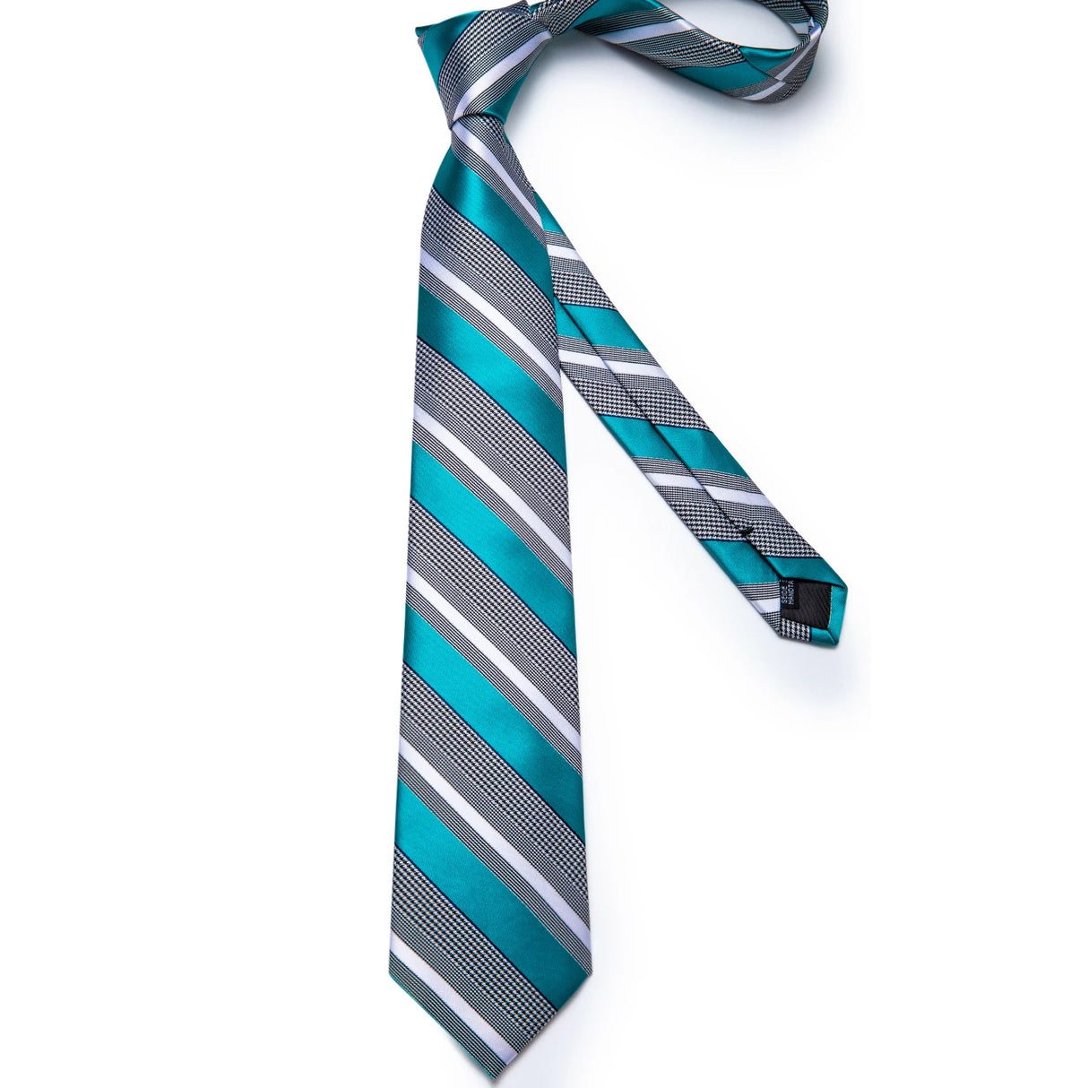 DiBanGu Designer Mens Necktie Striped Floral Paisley Silk Tie Pocket Square Cufflinks Neck Tie Ring Set Suit Wedding Business