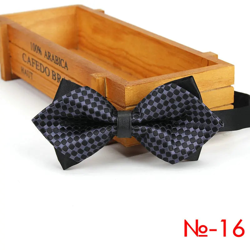 Nœud papillon tendance pour homme, accessoire de fête, mariage, pour garçons et filles, à carreaux, rouge et noir, vente en gros