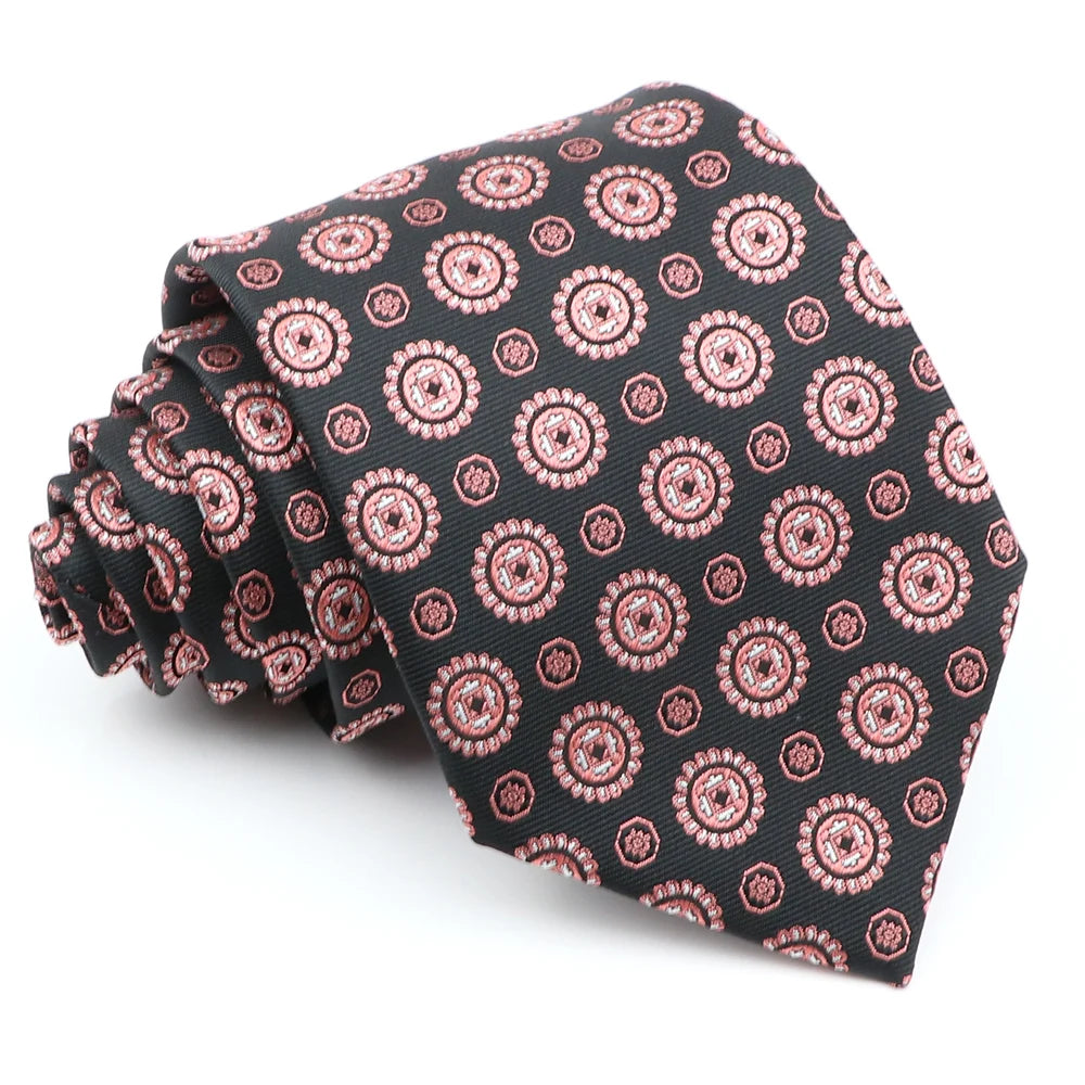 Cravate formelle pour homme, rayée, bleu et gris, 8 cm de large, cadeau pour homme, bureau, mariage, fête, accessoires pour homme, usage quotidien