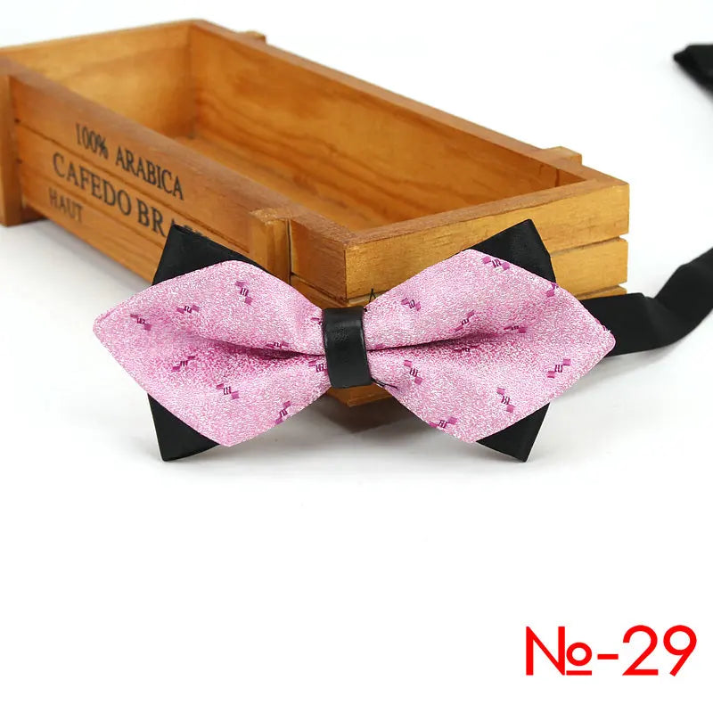 Nœud papillon tendance pour homme, accessoire de fête, mariage, pour garçons et filles, à carreaux, rouge et noir, vente en gros