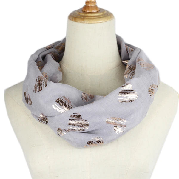 Écharpe Infinity pour femme, écharpe à anneaux, écharpe à boucle florale tendance, écharpe snood, châle, foulard