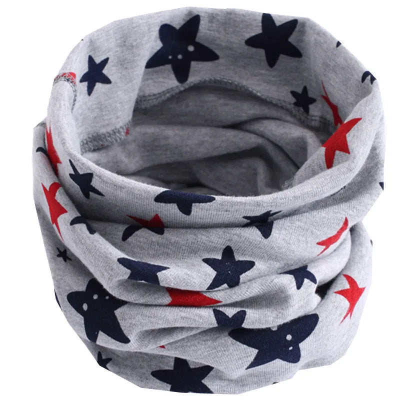 Écharpe en coton pour enfants, nouvelle collection automne-hiver, écharpe pour enfants, garçons et filles, col chaud, anneau magique