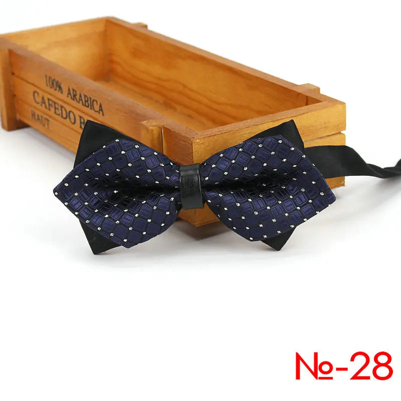 Nœud papillon tendance pour homme, accessoire de fête, mariage, pour garçons et filles, à carreaux, rouge et noir, vente en gros