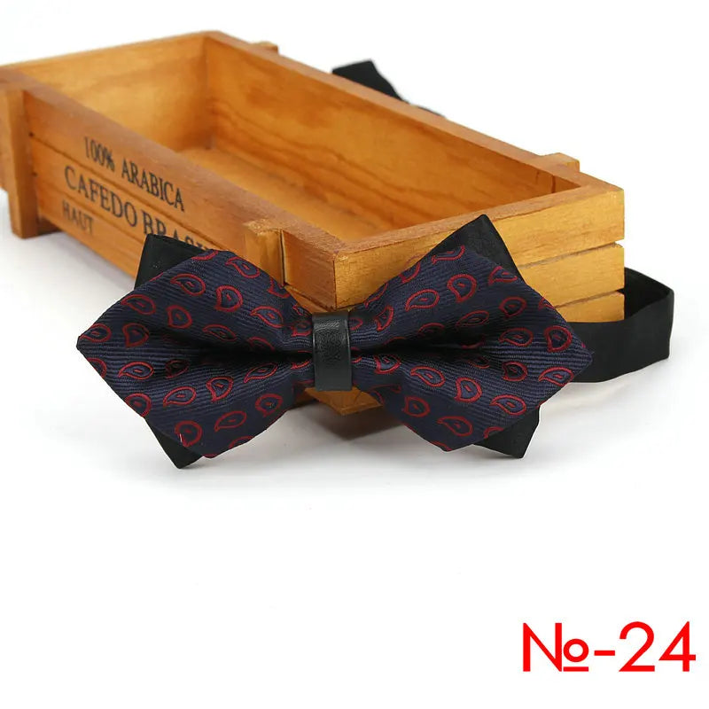 Nœud papillon tendance pour homme, accessoire de fête, mariage, pour garçons et filles, à carreaux, rouge et noir, vente en gros