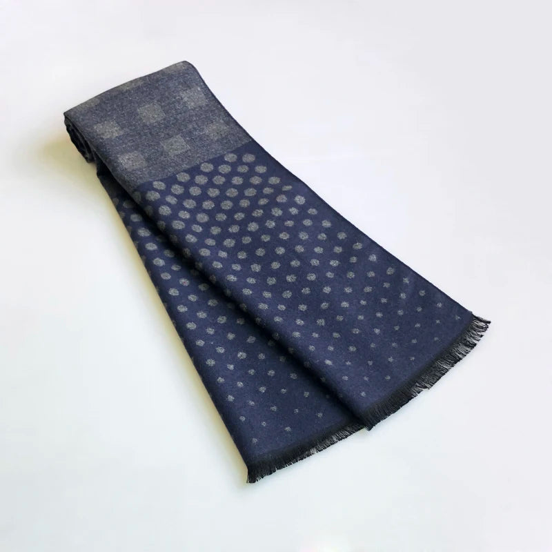 2024 Casual Cool Herren Schals Winter Warm Viskose Kaschmir Schal Wraps Herbst Warm Gebürstet Neckercheif Schals für Männer Foulard