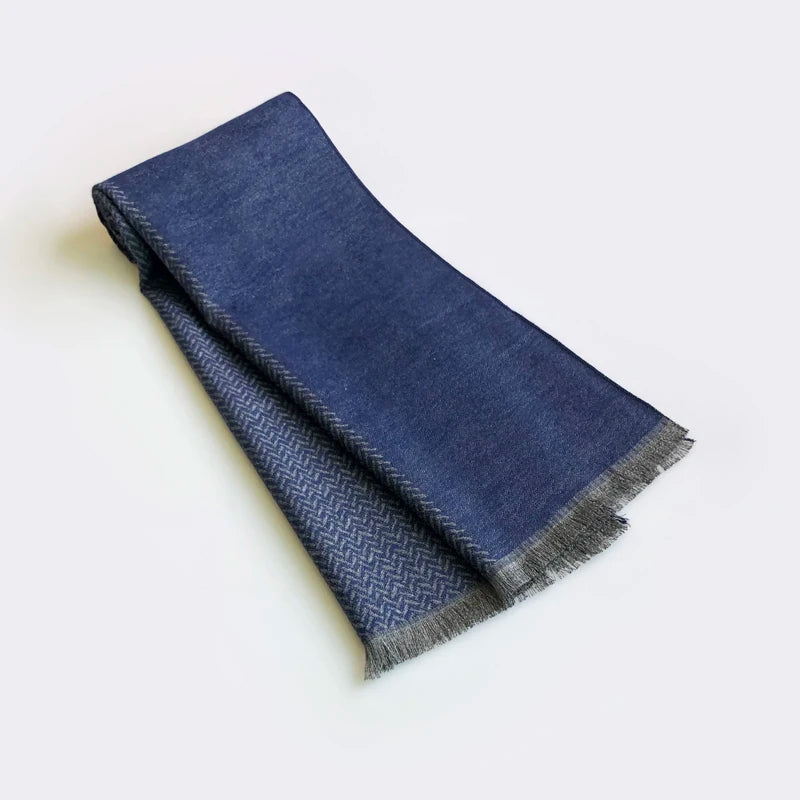 2024 Casual Cool Herren Schals Winter Warm Viskose Kaschmir Schal Wraps Herbst Warm Gebürstet Neckercheif Schals für Männer Foulard