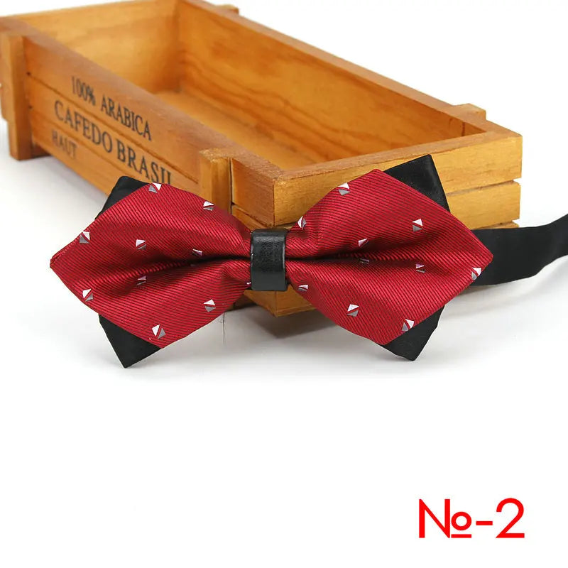 Nœud papillon tendance pour homme, accessoire de fête, mariage, pour garçons et filles, à carreaux, rouge et noir, vente en gros