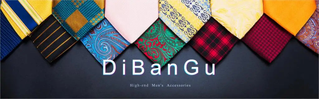 DiBanGu Designer Mens Necktie Striped Floral Paisley Silk Tie Pocket Square Cufflinks Neck Tie Ring Set Suit Wedding Business