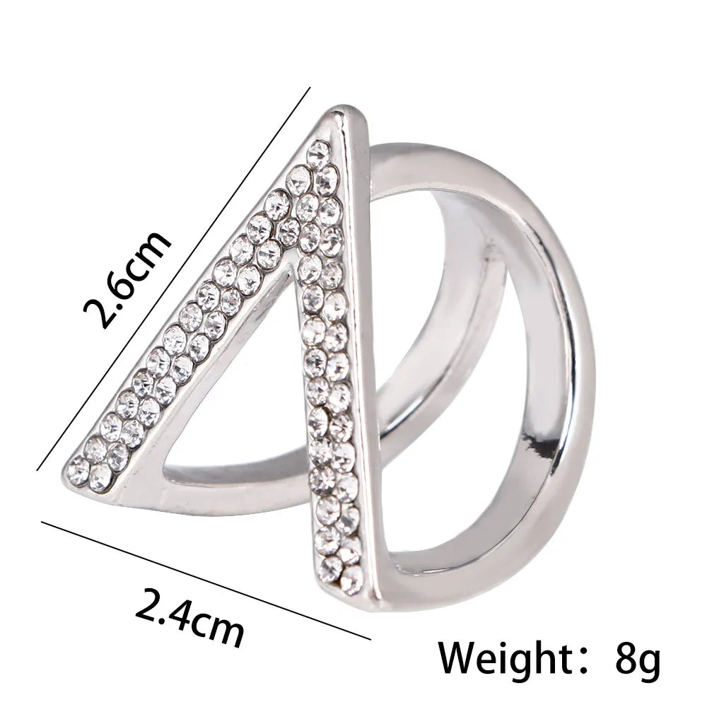 Heiße Frauen Schal Ring Clip Schals Verschluss Kristall Seidenschal Schnalle Brosche Hochzeit Modeschmuck Weibliche Klassische Geschenk 3 Stile