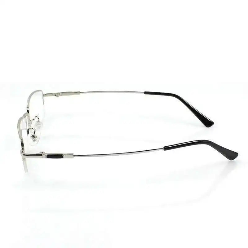 Titanium Metal Alloy flexible Half-rim optical eye glasses frames spectacle frame points prescription eyeglasses oculos de grau