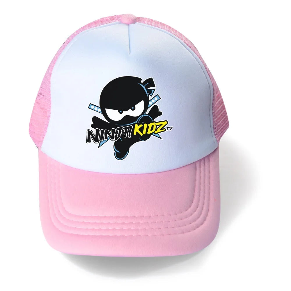 2024 New Cute NINJA KIDZ Baby Hat Kids Boy Adjustable Baseball Caps Boys Girls Hats Children Snapback Hip-Hop Sun Hat