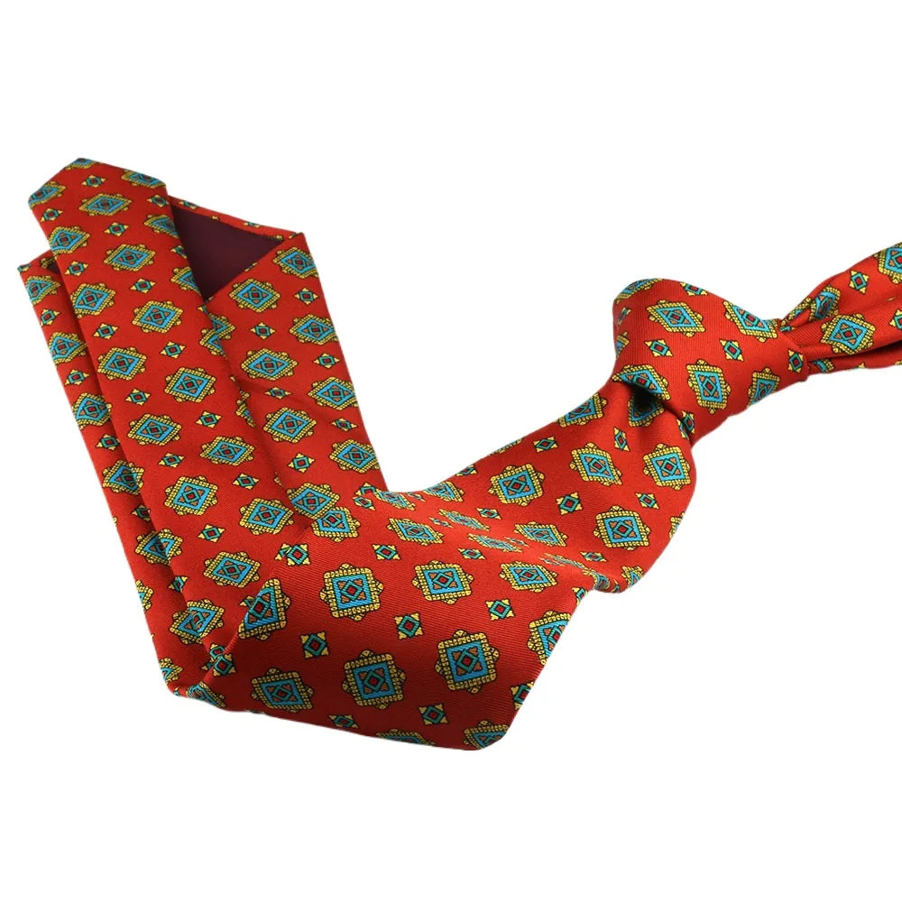 Corbata de estilo coreano de 8 cm para hombre, estilo retro, para negocios, universidad, con estampado floral de seda sintética para novio.