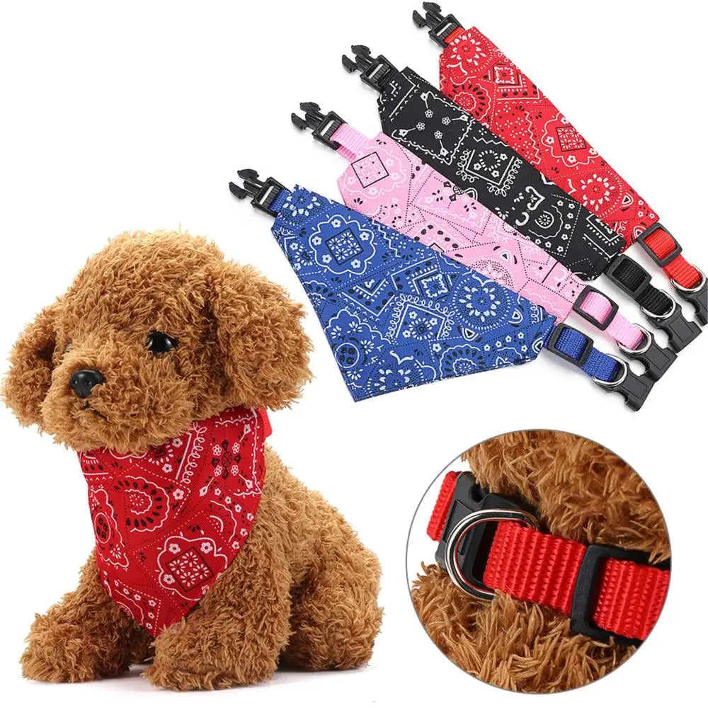 Bandanas pour chien, grande écharpe pour animal de compagnie, en coton à carreaux, lavable, nœuds papillon, collier, écharpe pour chien et chat, grands accessoires pour chien, foulard