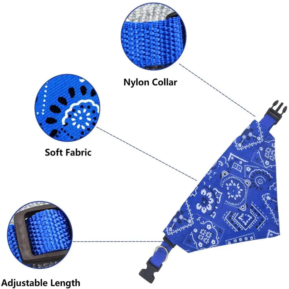 Bandanas pour chien, grande écharpe pour animal de compagnie, en coton à carreaux, lavable, nœuds papillon, collier, écharpe pour chien et chat, grands accessoires pour chien, foulard