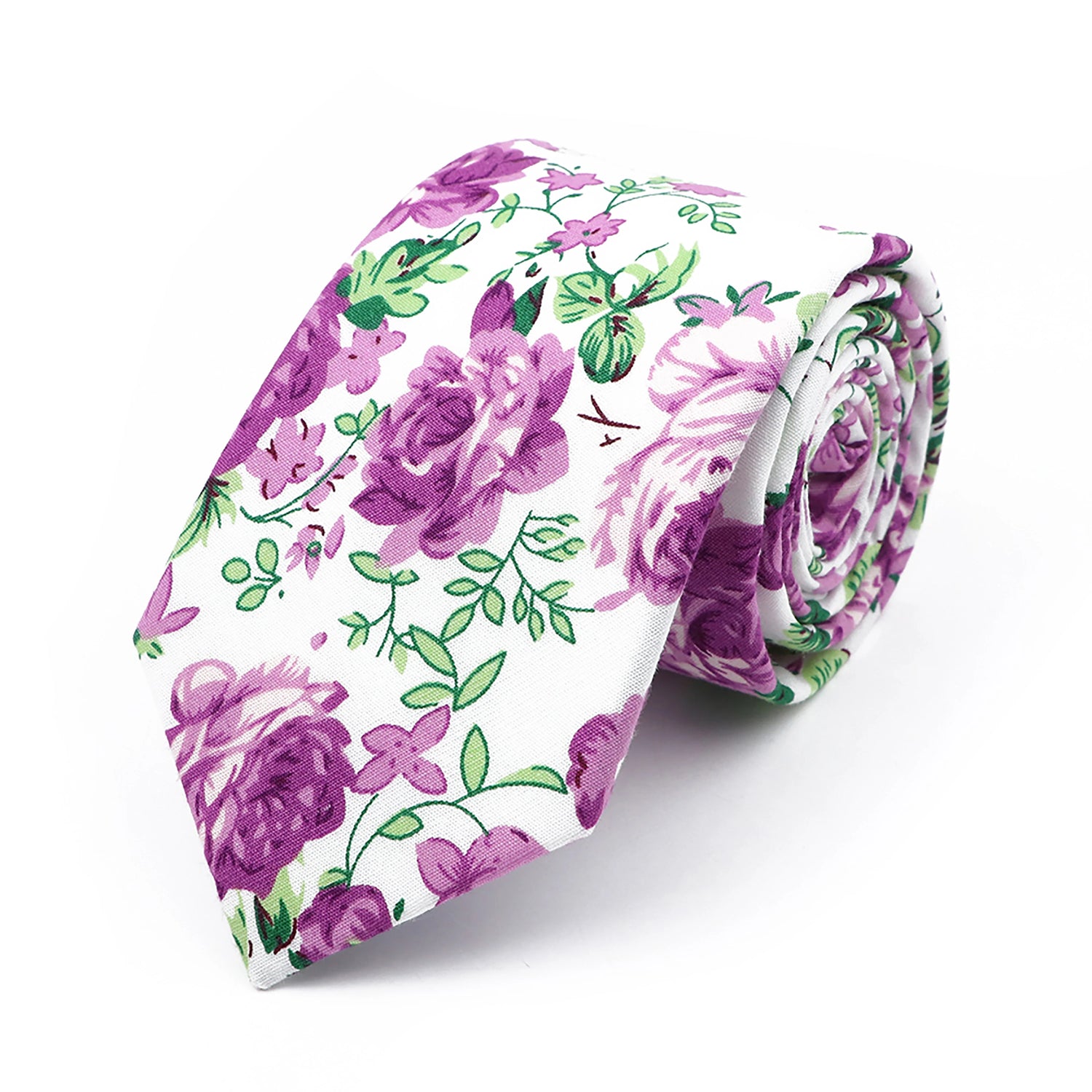 New Chic Floral Tie For Men Women 100% Cotton Beautiful Elegant Flower Necktie White Blue Narrow Skinny Wedding Casual Cravat