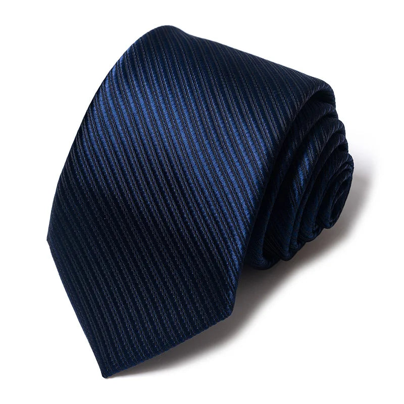 Cravates de mariage de haute qualité pour hommes, style tendance, imprimé à rayures bleues, accessoires de vêtements de bureau quotidiens, cadeau pour homme