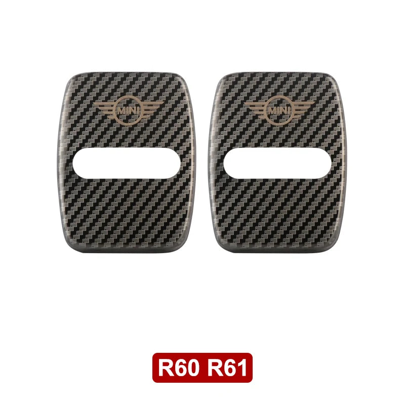 For MINI ONE Cooper S JCW F54 F55 F56 F57 F60 R60 R61 Car Door Lock Cover Protective Decoration Sticker Modification Accessories