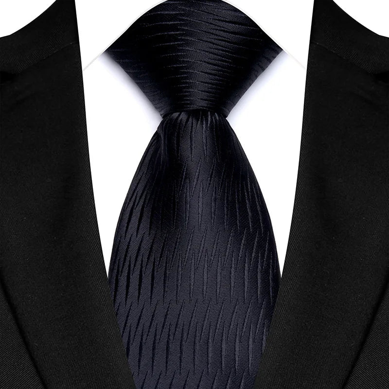 New Men's Classic Plaid Tie Luxury Dot 8cm Jacquard Neck Tie Necktie For Men Business Wedding Party Daily Wear Accessory