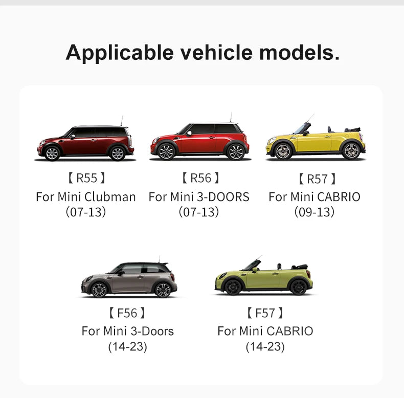 Leather Car Rear Seat Back Handle Decal Cover Protective Sticker For Mini Cooper R56 R55 F56 F57 Interior Decorative Accessories