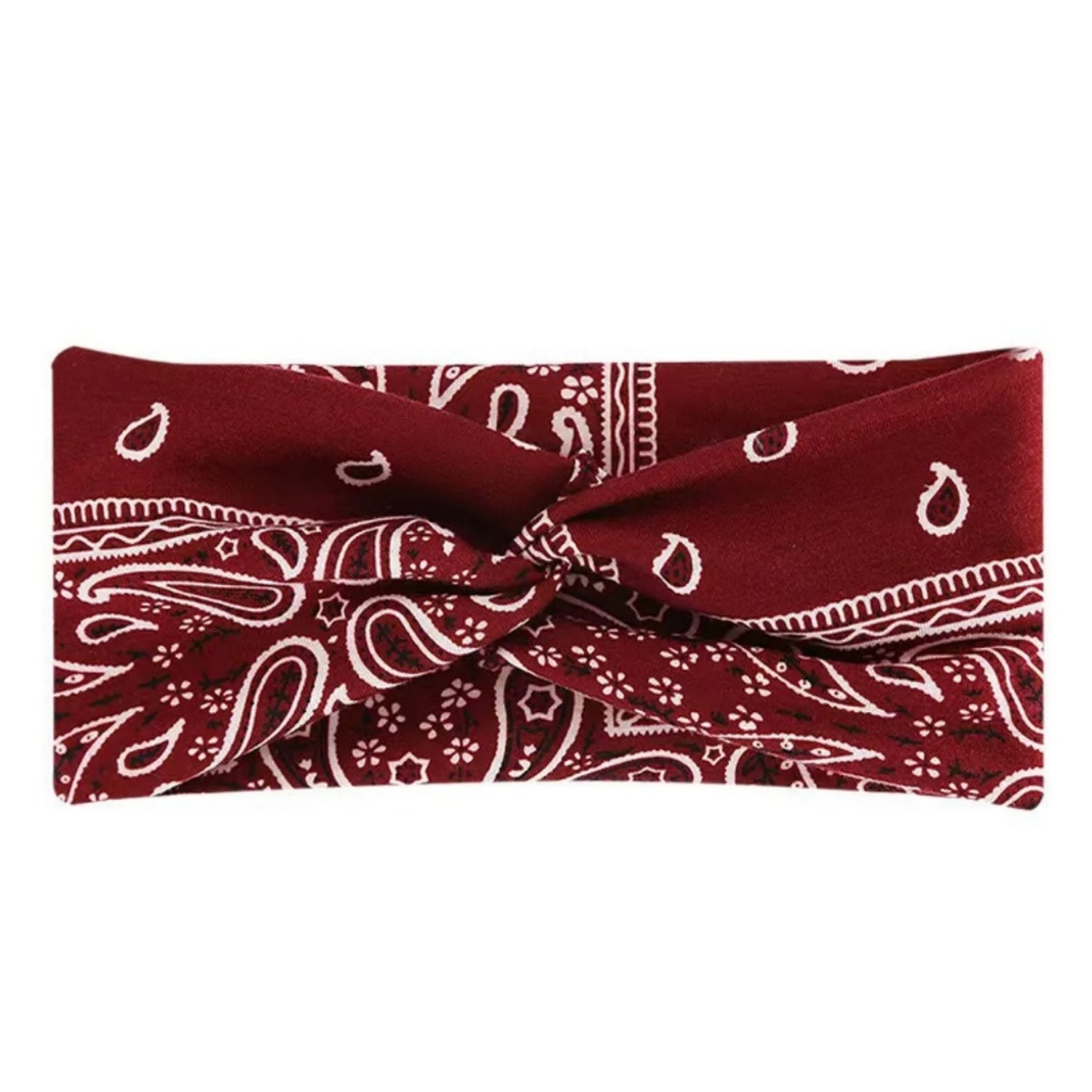 1PC Bohemian Yoga Sports Headband: Elastic, Anti-slip, Wide Headband for Workouts, Running, Sweat-absorbing
