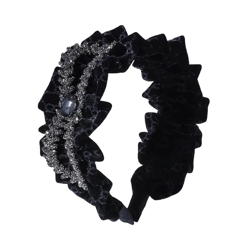Korean Hairbands for Women Hair Accessories French Elegant Pleated Bowknot Headband Women Girls 2025 Fashion Designer Hair Bands