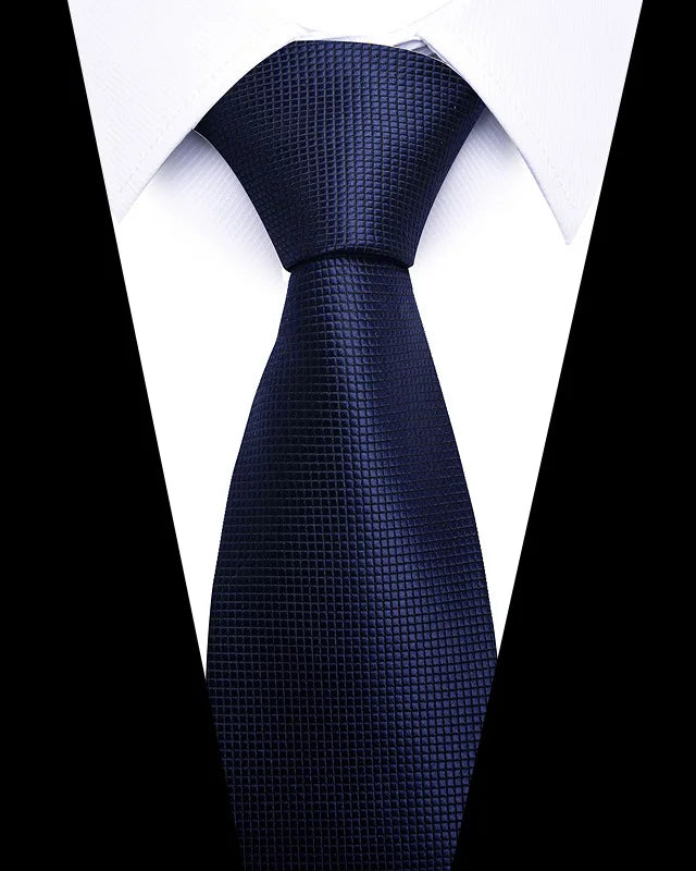 Cravates de mariage de haute qualité pour hommes, style tendance, imprimé à rayures bleues, accessoires de vêtements de bureau quotidiens, cadeau pour homme