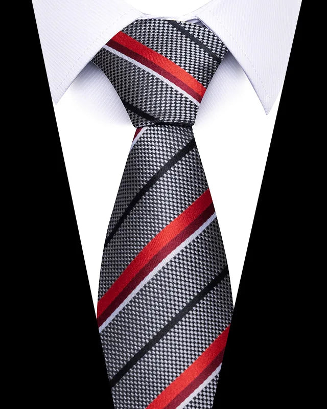 Cravates de mariage de haute qualité pour hommes, style tendance, imprimé à rayures bleues, accessoires de vêtements de bureau quotidiens, cadeau pour homme
