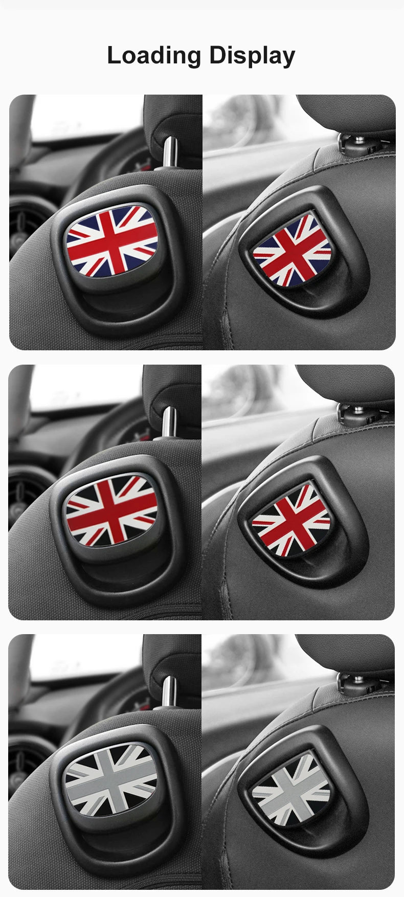 Leather Car Rear Seat Back Handle Decal Cover Protective Sticker For Mini Cooper R56 R55 F56 F57 Interior Decorative Accessories