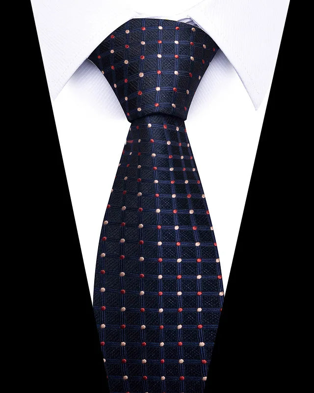 Cravates de mariage de haute qualité pour hommes, style tendance, imprimé à rayures bleues, accessoires de vêtements de bureau quotidiens, cadeau pour homme