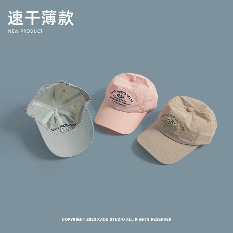 Men and Women Baseball Cap Summer Quick-Drying Sunshade Outdoor Sports Baseball Hat Soft Top Hiking Alpine Cap