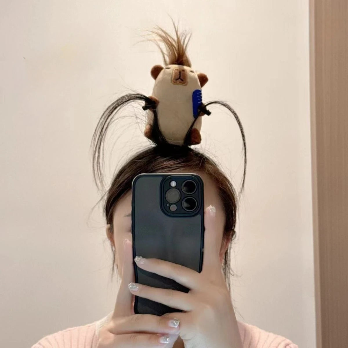 Headbands Summer Ladies Cute Face Wash Headband Funny Plush Hair Bands Hair Accessories Newborn Baby Props Children's Gifts