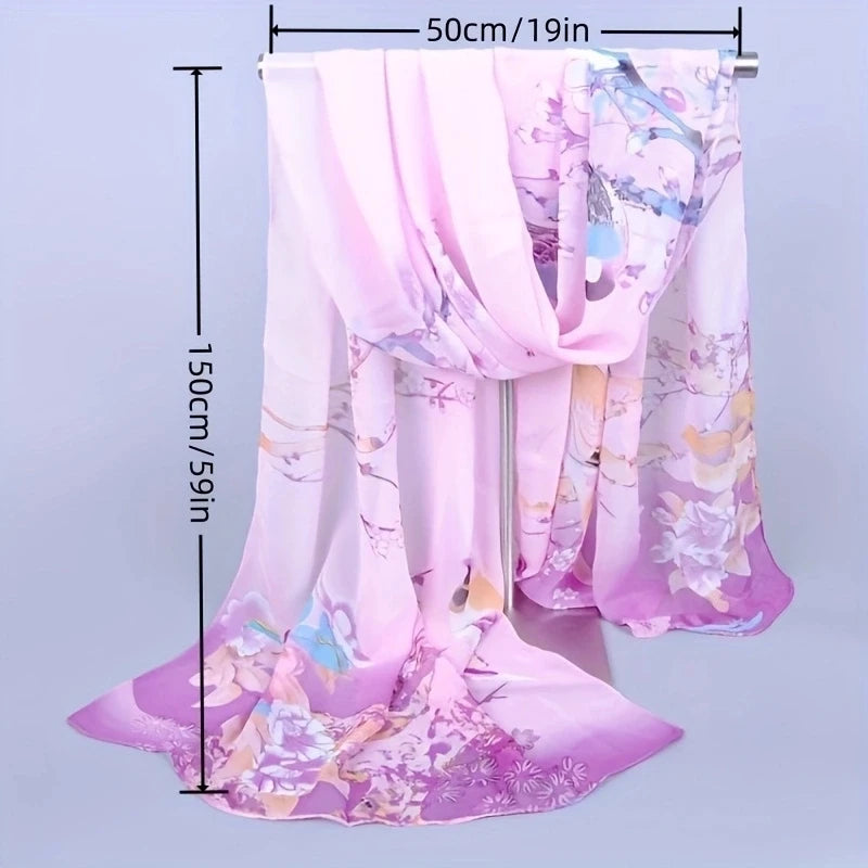 160*50cm Multi-style Holiday gift Selling chiffon striped scarf wild fashion shawl sunscreen print floral scarf scarves