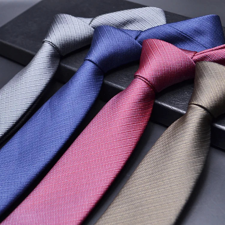 Men ties necktie Men's vestidos business wedding tie Male Dress legame gift gravata England Stripes JACQUARD WOVEN 6cm