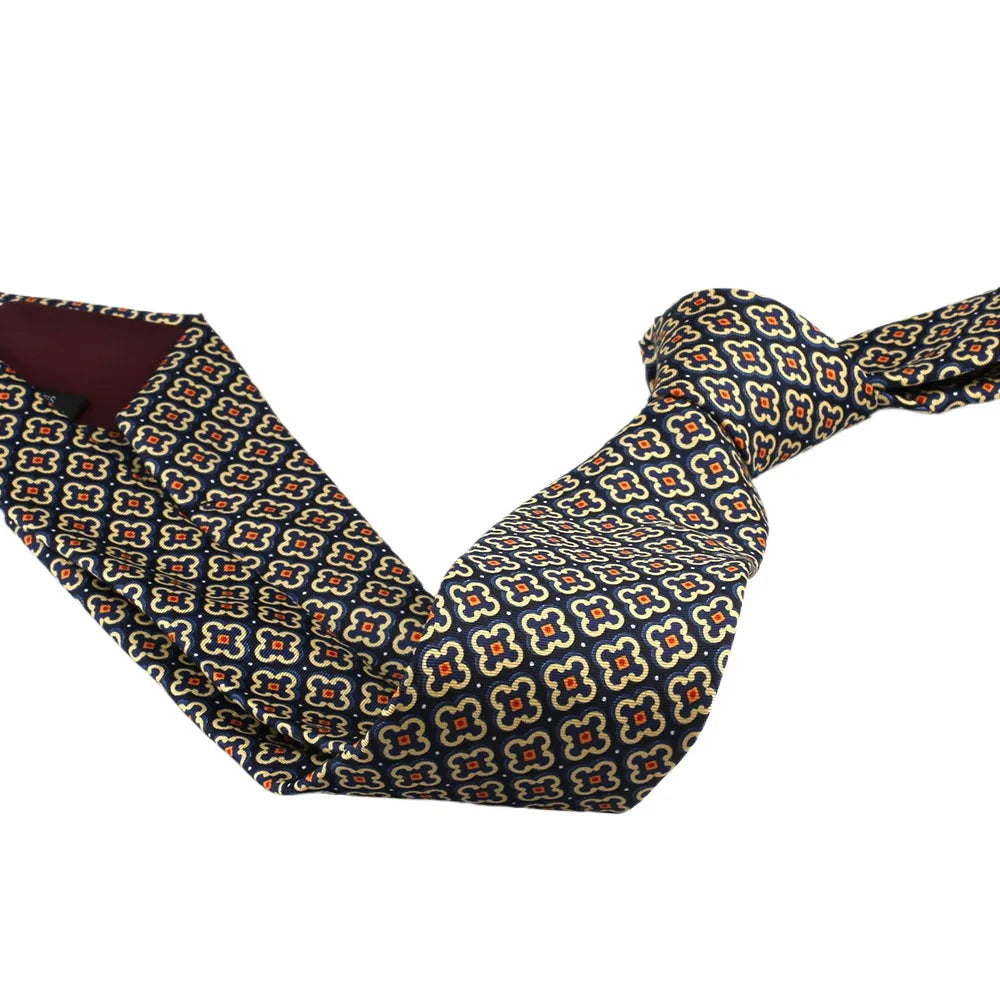 Corbata de estilo coreano de 8 cm para hombre, estilo retro, para negocios, universidad, con estampado floral de seda sintética para novio.