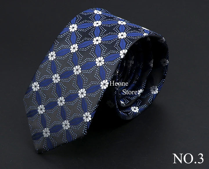 26 Styles Men's Jacquard Novelty Ties Skinny Floral Paisley Striped  Necktie Business Narrow Suit Shirt Daily Wear Accessories