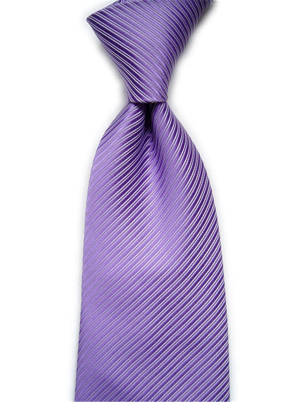 Fashion Ties for Men Women  10CM 4'' Business Wedding Accessories Silk Tie Solid Striped Black Blue Red White Purple Necktie