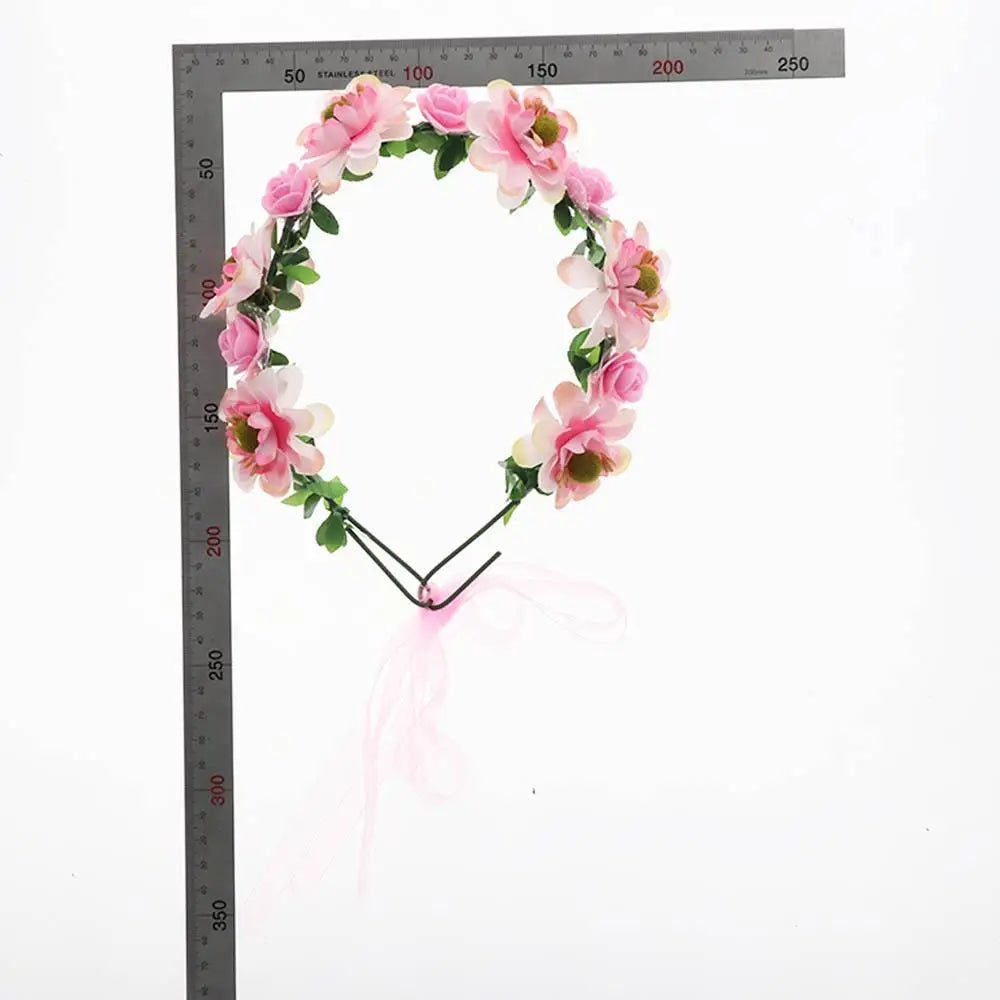 Headband Fashion Headdress New Hair Hoop Bride Wedding Floral Tiara Headband Women Headwear Flower Crowns Headband Rose Flower