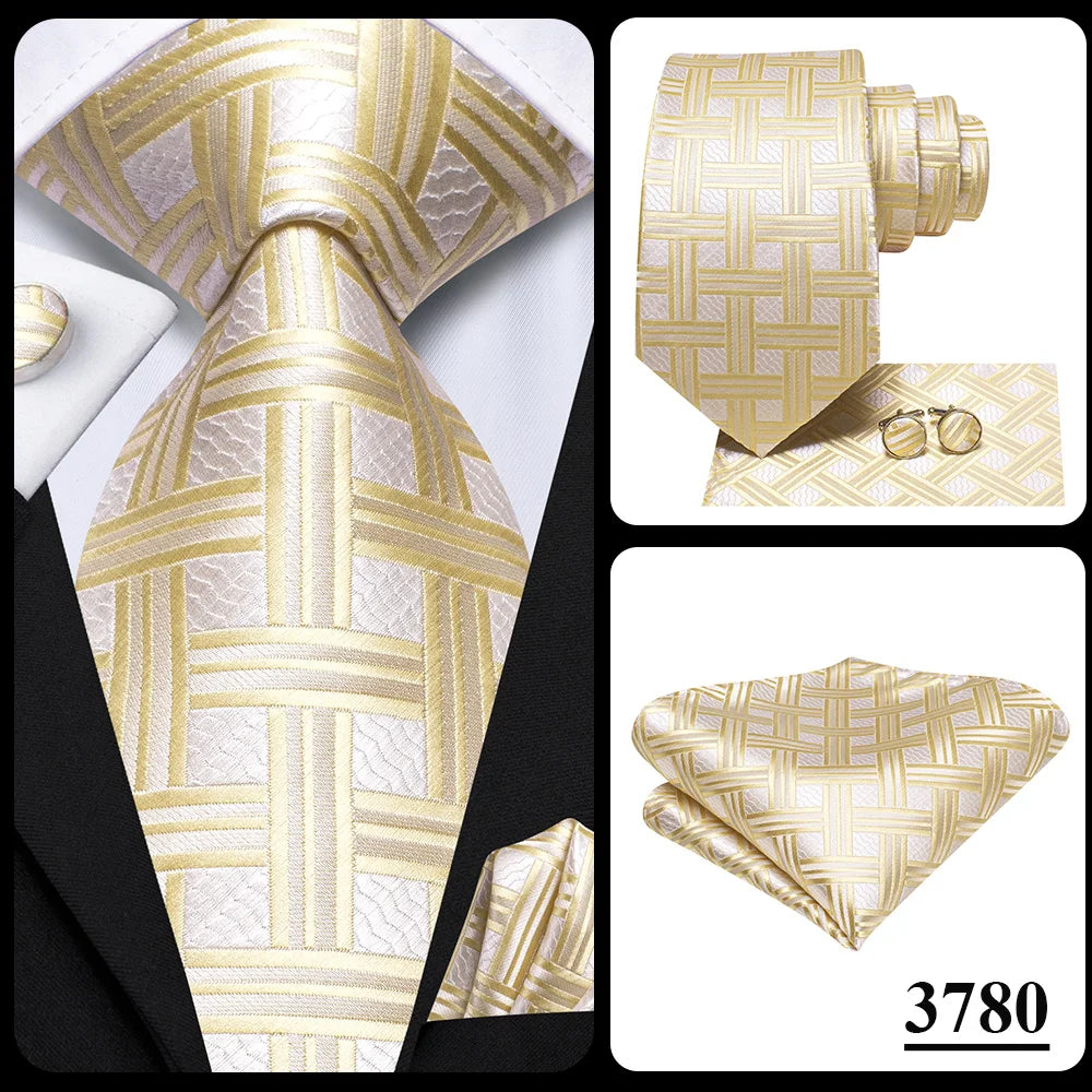 Cravate de mariage en soie à carreaux gris Hi-Tie pour homme, accessoire tendance, idéal pour les affaires et les fêtes, livraison directe