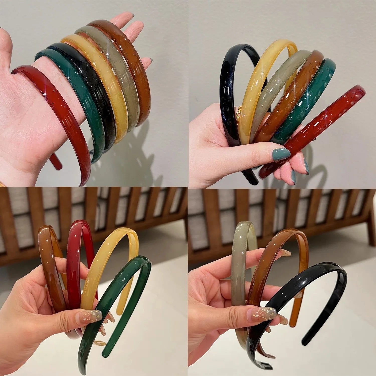 Jelly Color Headbands For Women Girls Headband With Tooth Anti-slip Hairband Hair Accessories For Hair Head Hoop