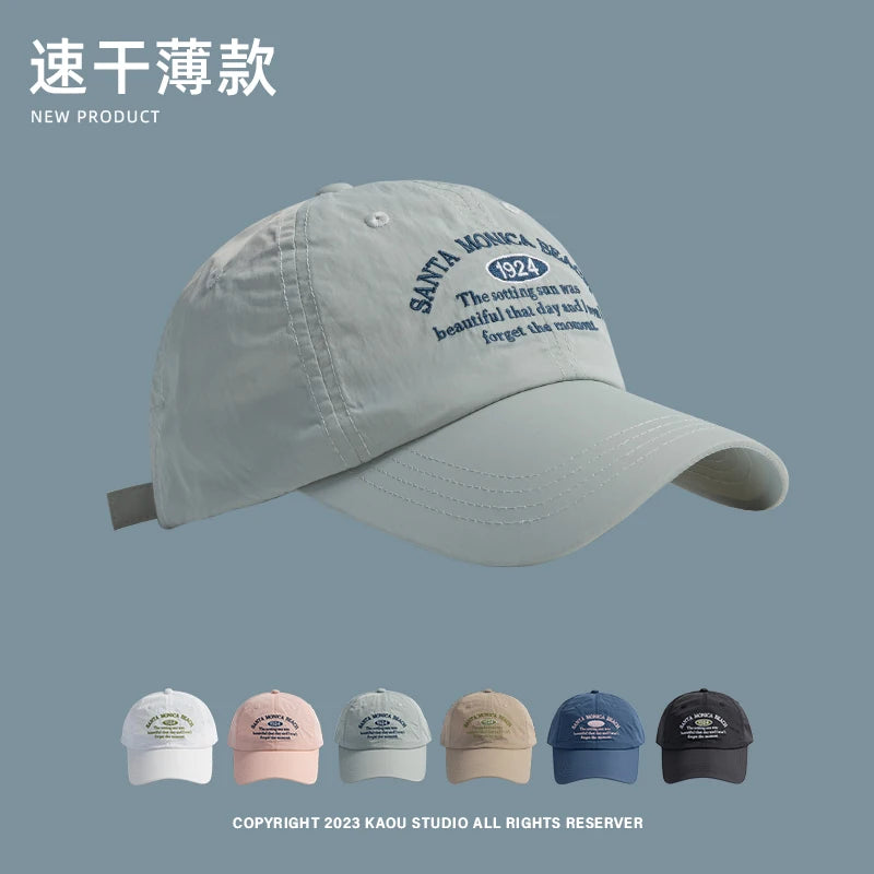 Men and Women Baseball Cap Summer Quick-Drying Sunshade Outdoor Sports Baseball Hat Soft Top Hiking Alpine Cap